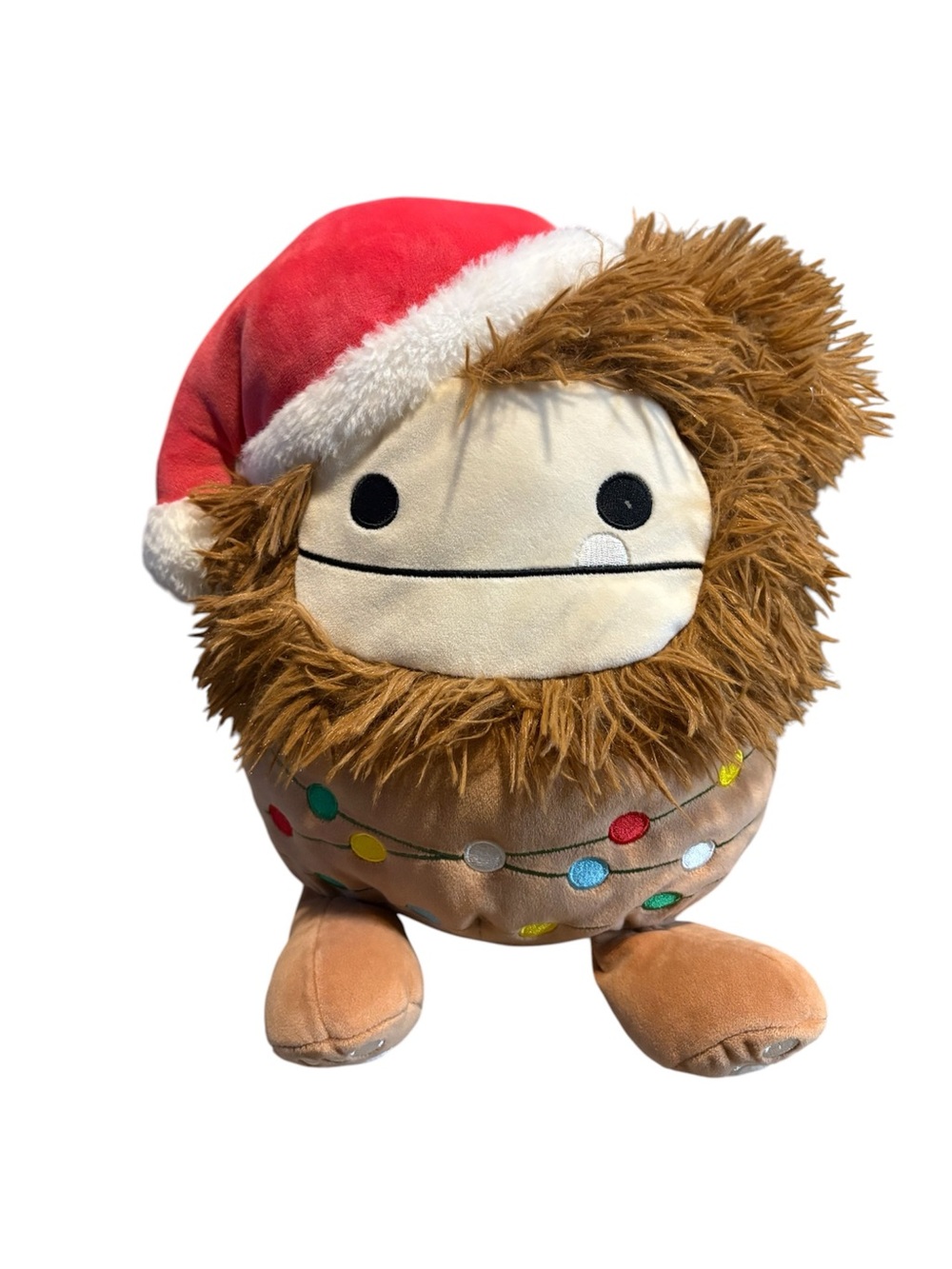 2024 Squishmallow Benny The Bigfoot Santa Hat Christmas Lights 10-12” Plush